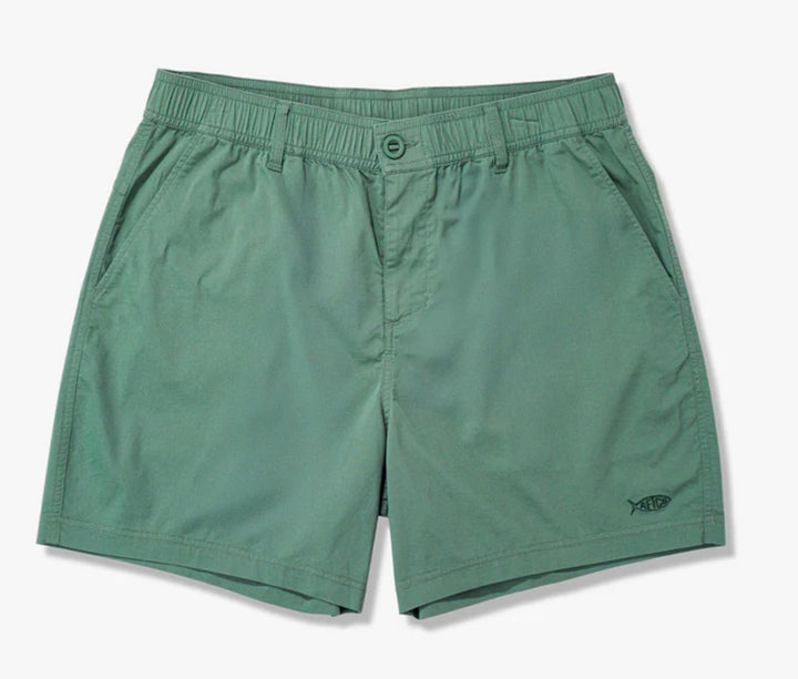 Aftco Men’s Landlocked 6” Shorts - Duck Green