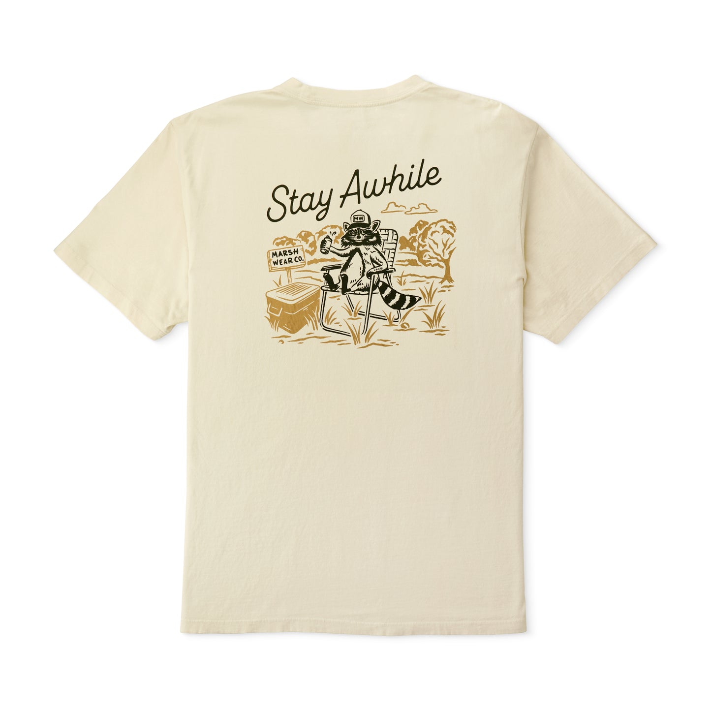 Marsh Wear Men’s S26 Stay Awhile S/S T-Shirt - Vintage White