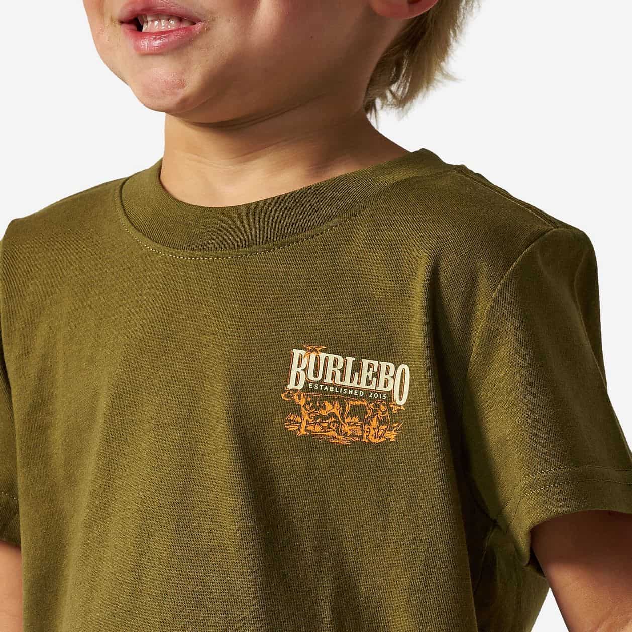Burlebo Youth S/S T-Shirt - Hunting Dogs - Hunter Green