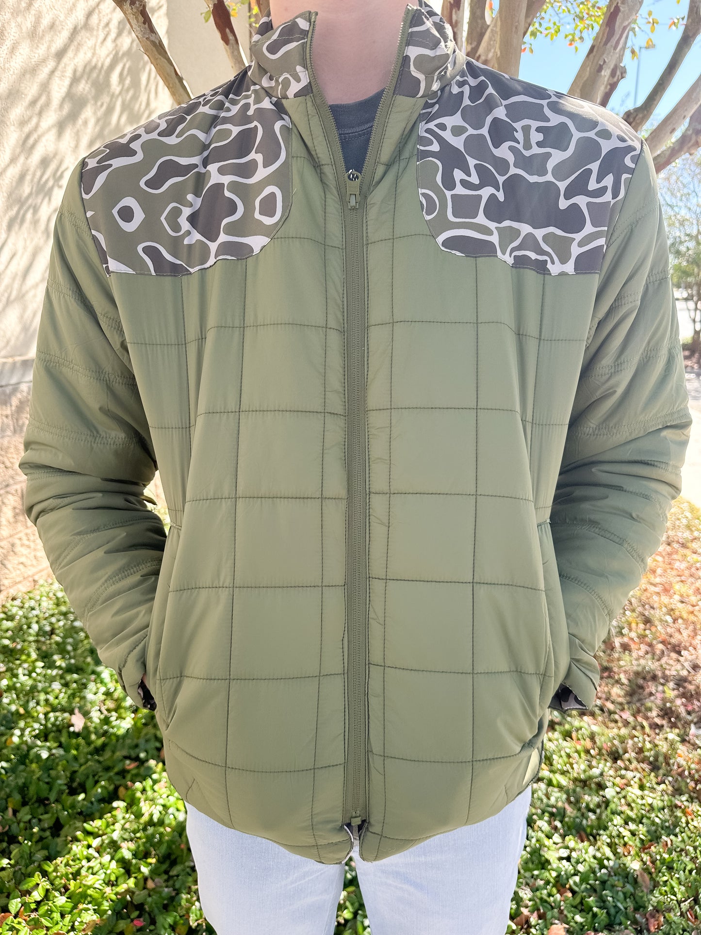 S. Casanova F25 Camo Carter Reversible Lofted Jacket
