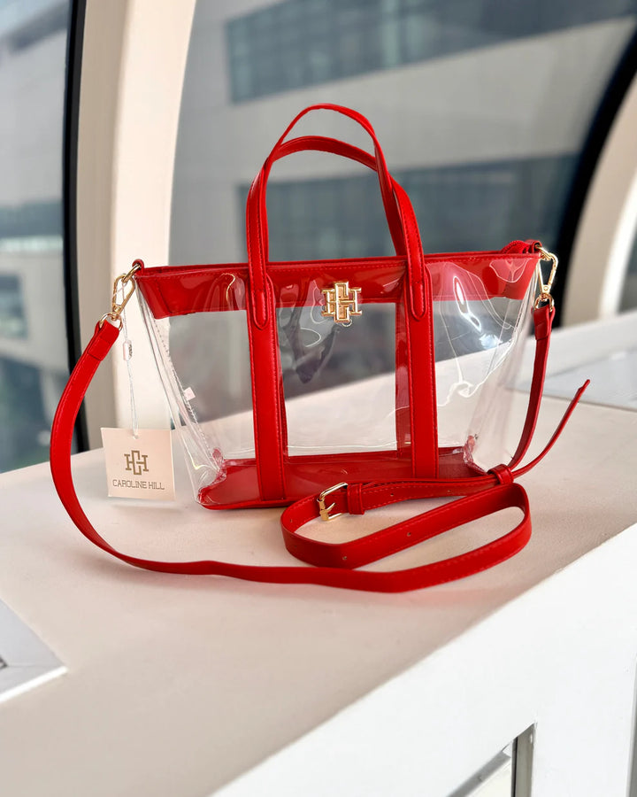 CH Molly Clear Tote- Red