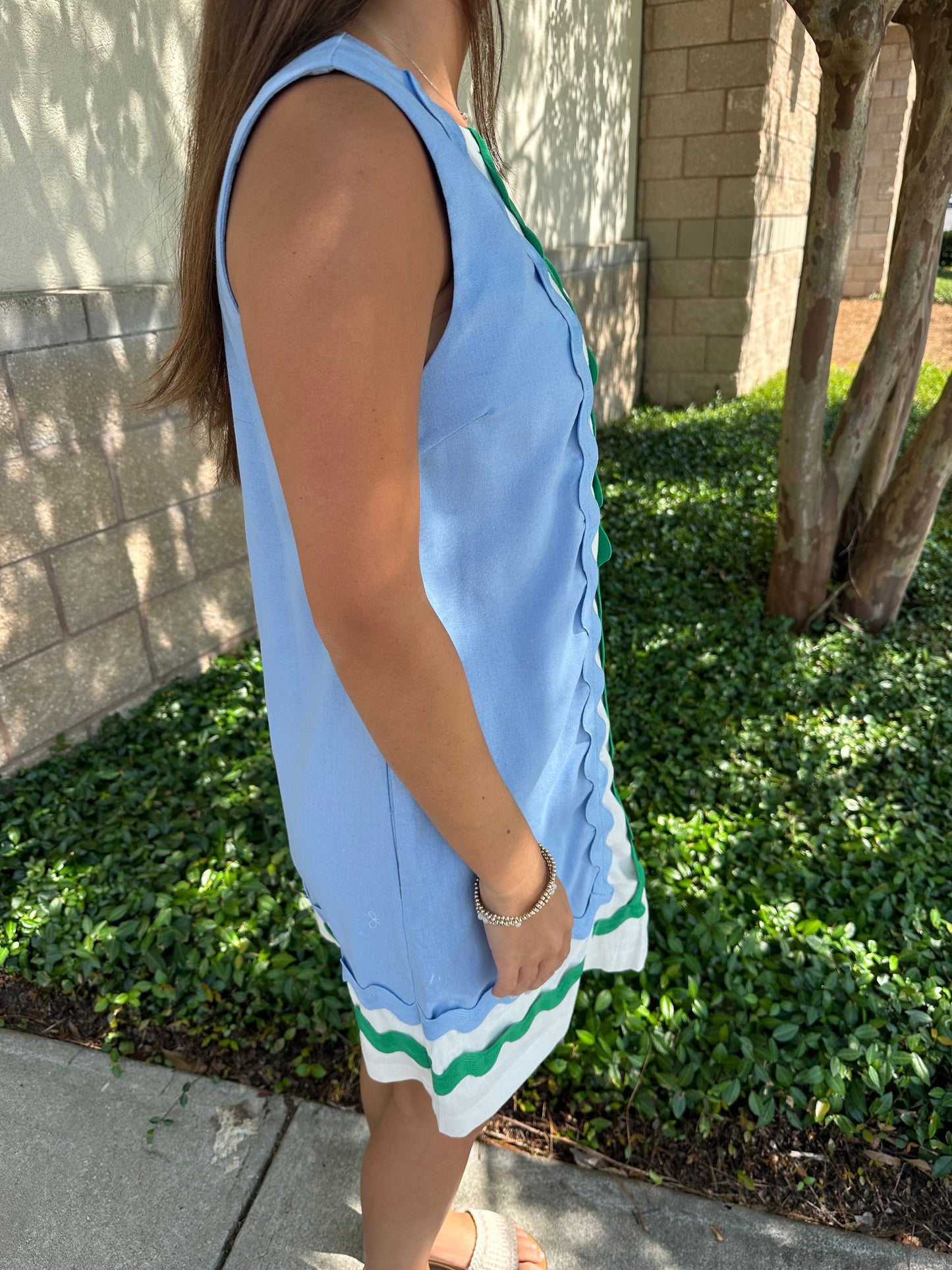 Sawyer Ric-Rac Trim Dress