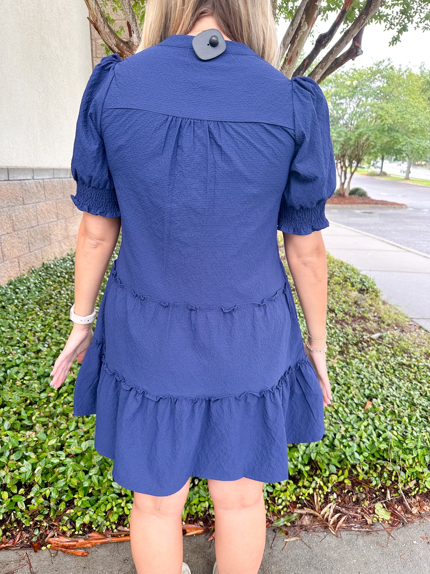 Emerson SS Dress - Navy