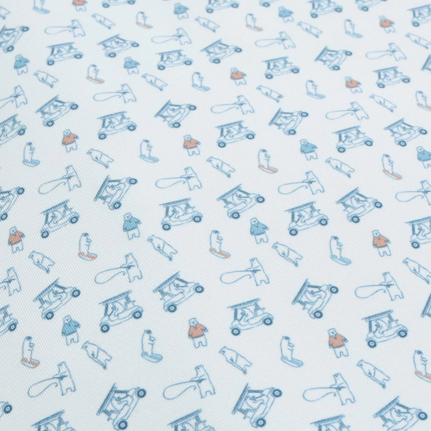 Genteal F25 Stream To Green Printed Performance Polo - Intense Indigo