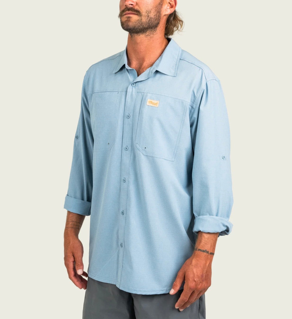 Marsh Wear Men’s Lenwood Tech L/S Button Down - Touraline