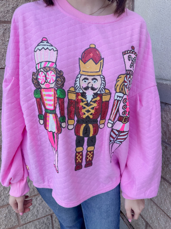 Pink Nutcracker Crewneck