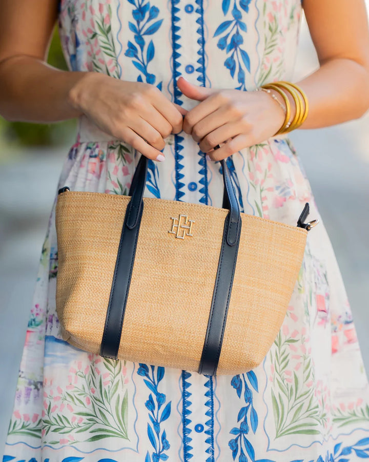 CH Georgie Mini Tote - Natural Navy
