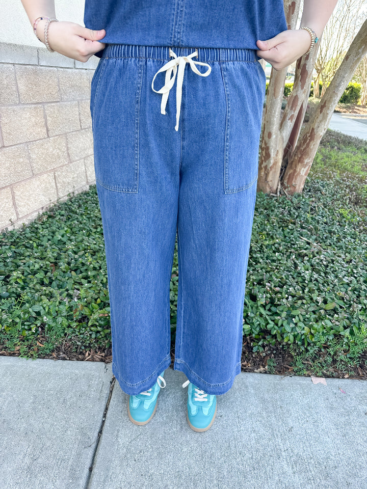 Daycation Denim Utility Pant - Deep Water