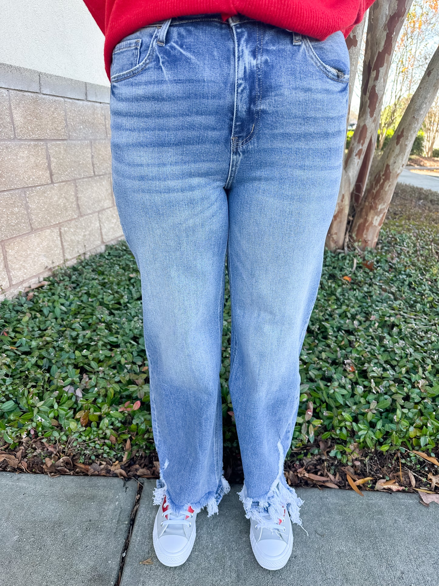 AW Straight Fit Hem Jeans