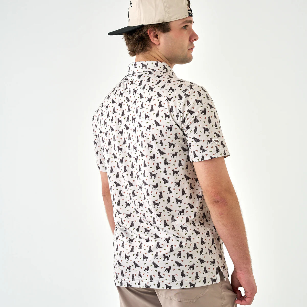 Burlebo Men’s Performance Polo - Ducks And Dogs