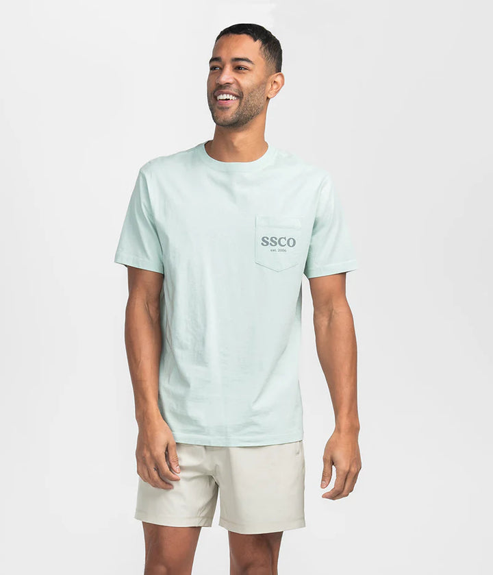 SSCO Men’s Bayou Dogs S/S Pocket T-Shirt - Cool Mint