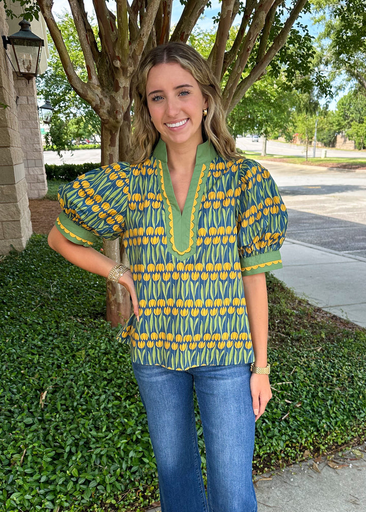 Selena Top - Teal