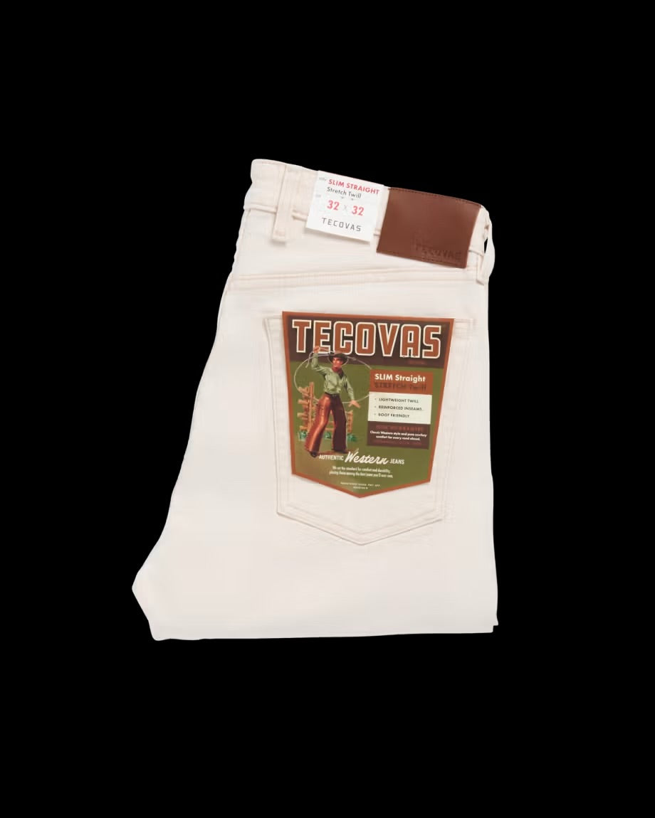 Tecovas Men’s Slim Straight Stretch Twill Pant - Light Sand