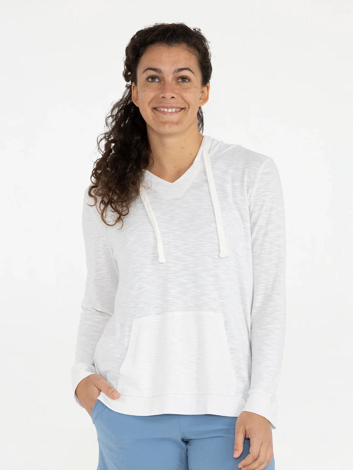Free Fly Women's Bamboo Slub Hoodie - Sea Salt