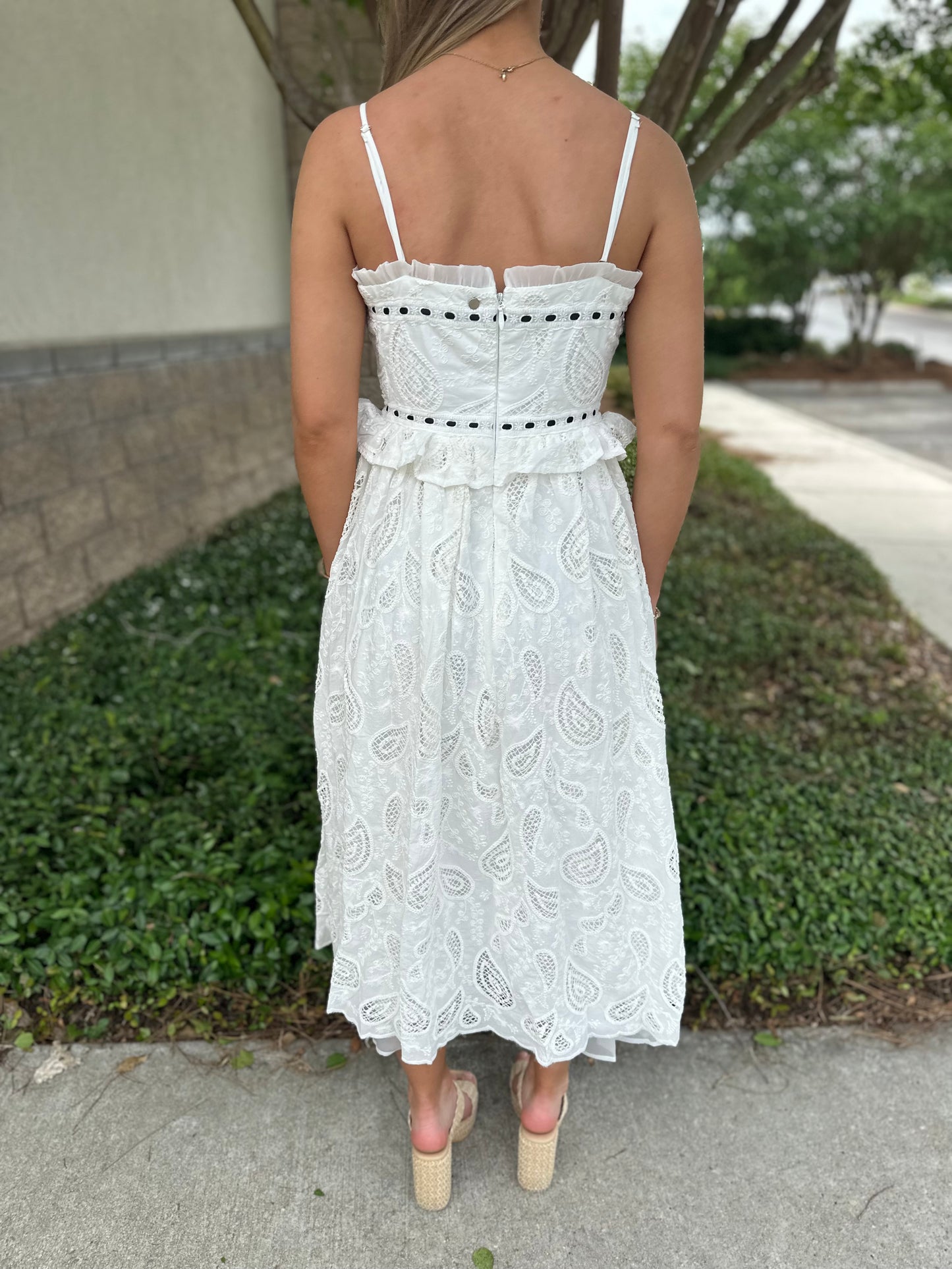 Kathryn Ribbon Midi Dress
