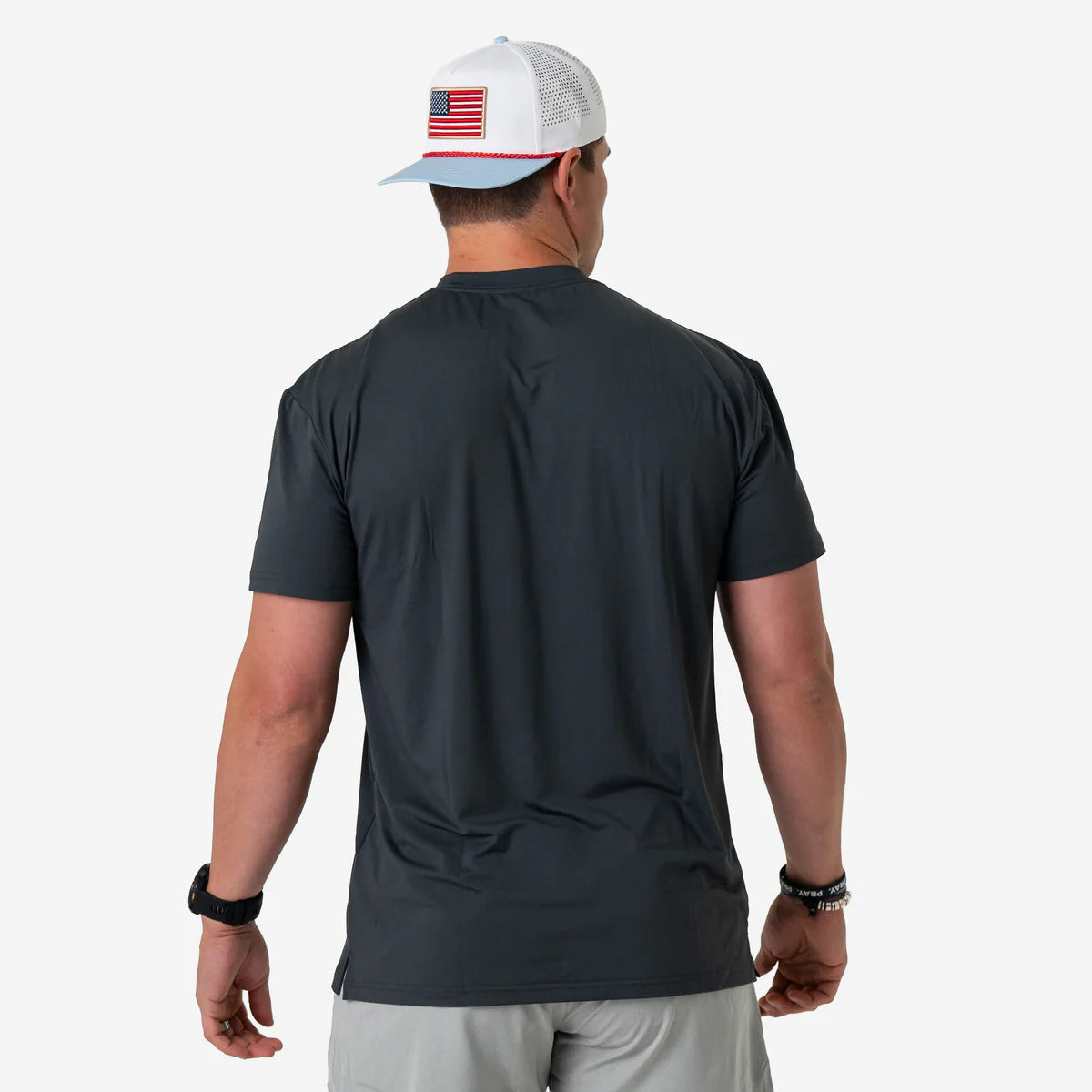 Burlebo Mens S26 Go To Tee - Gun Metal Grey