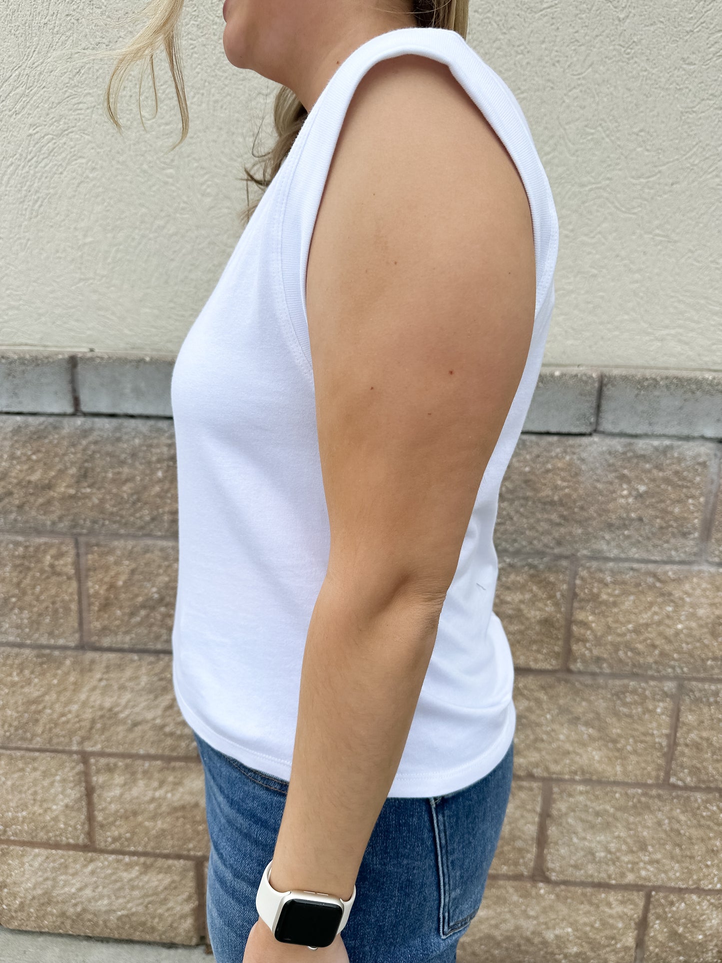 Camino Jersey Top - White