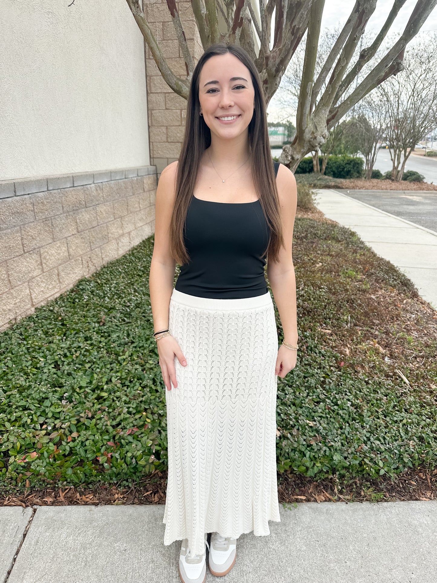 Lexa Sweater Skirt - Cloud