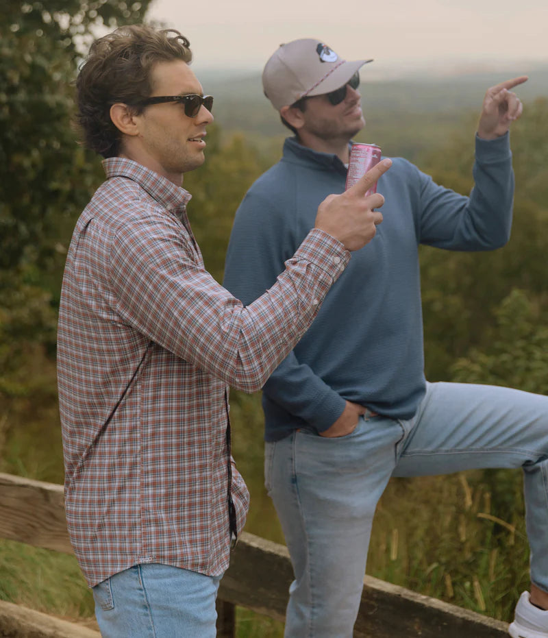 SSCO Men’s Hawthorne Plaid Button Down - Saddle