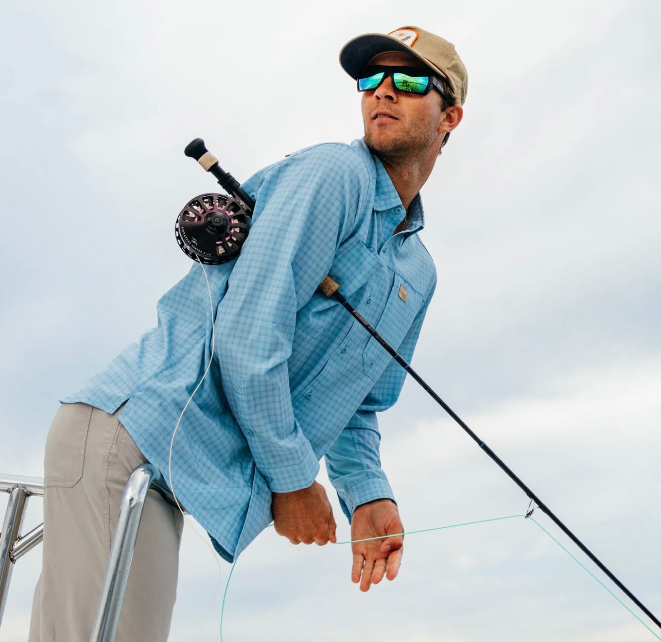 Marsh Wear Men’s Lenwood Tech L/S Button Down - Cloud