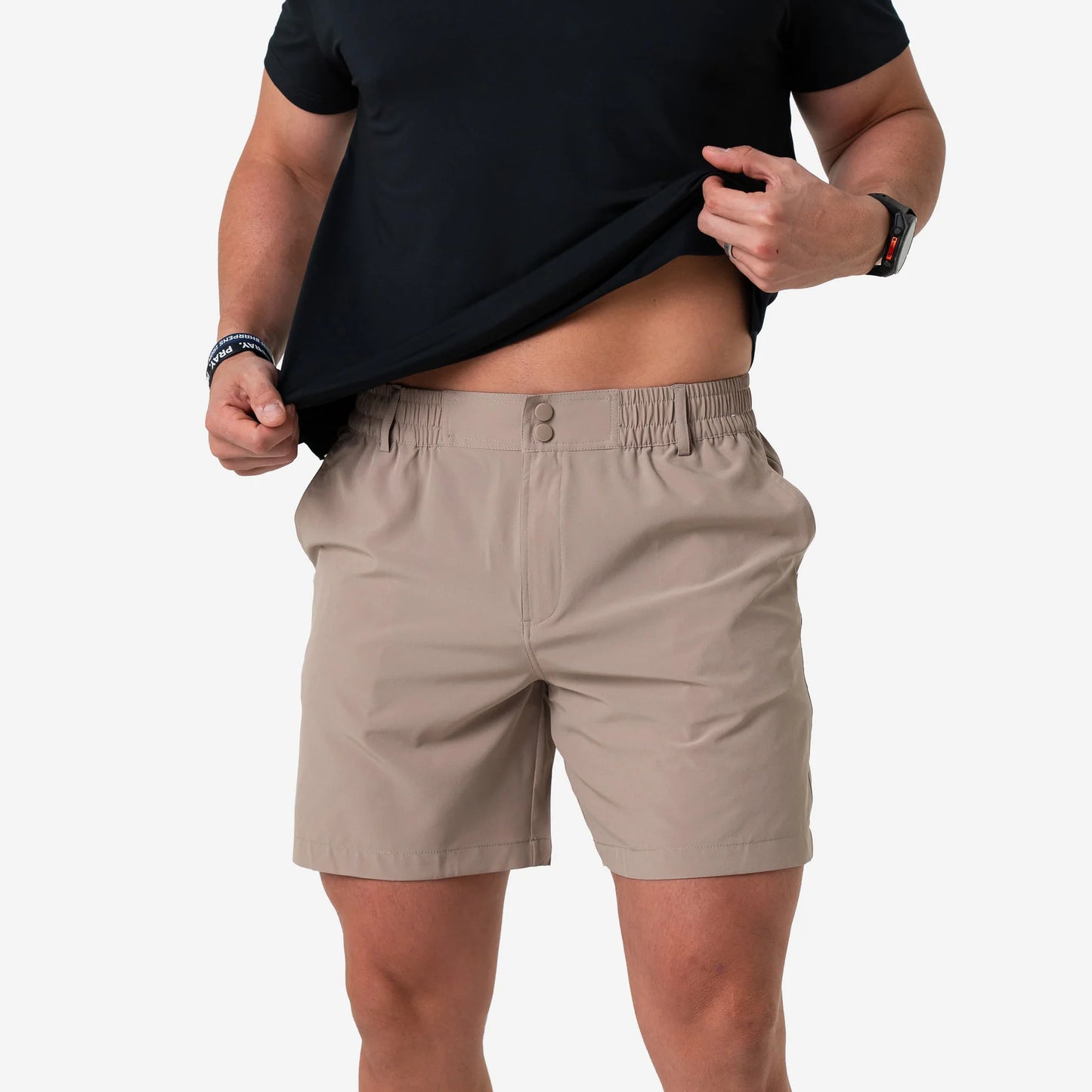 Burlebo Men’s 5.5 Everyday Short - Cobblestone Khaki - Duck Hunt Pocket