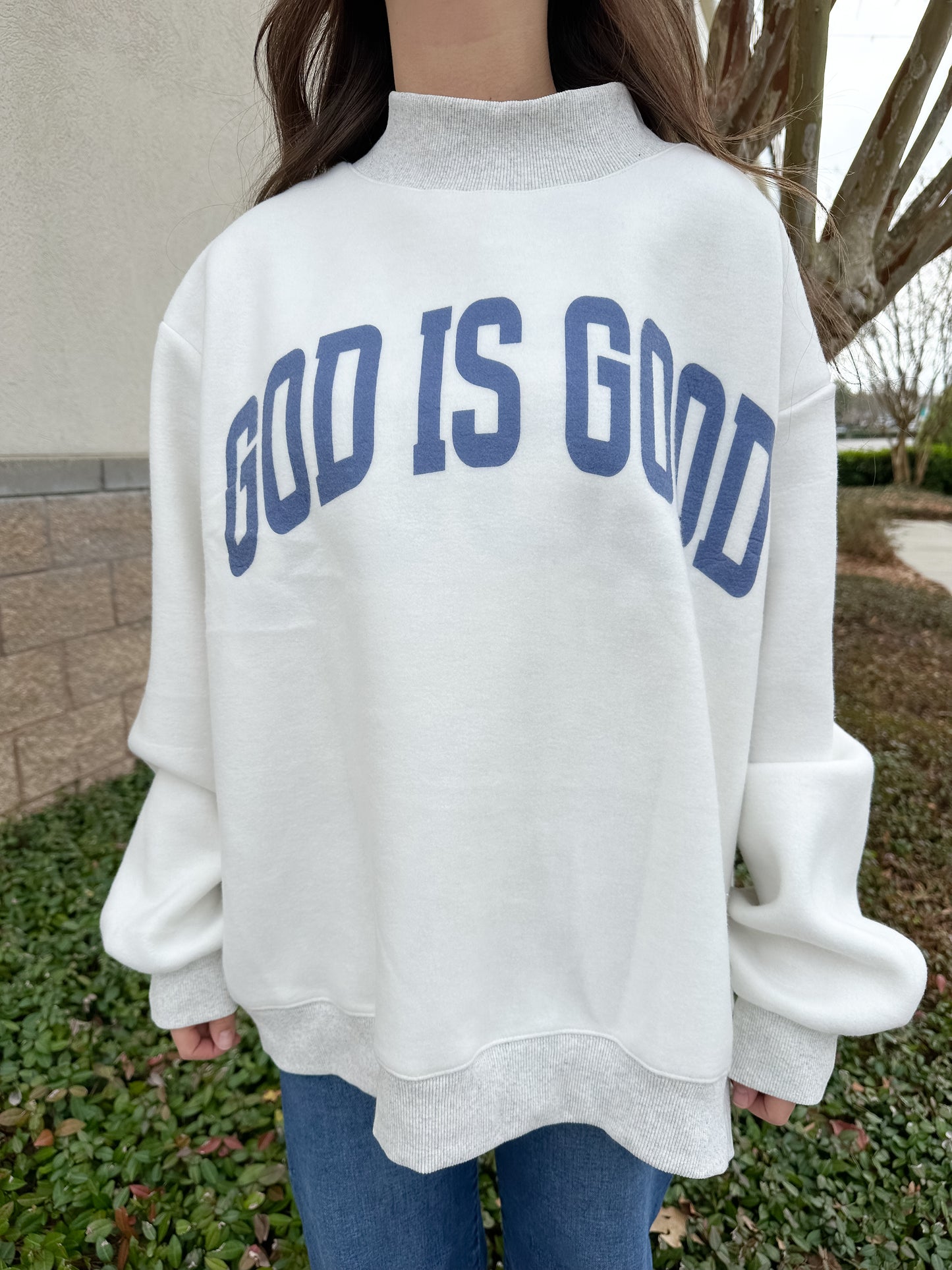 Jesus Reversible Mockneck Sweatshirt