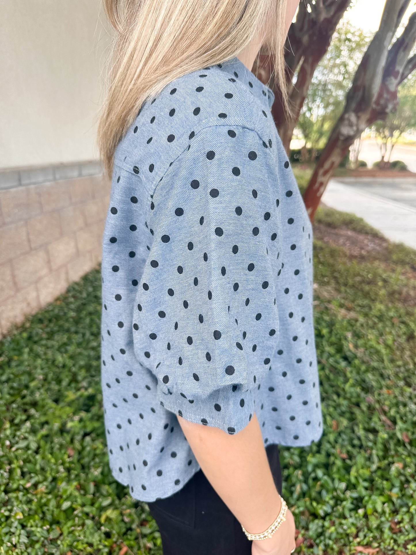 Presley Polka Dot Top