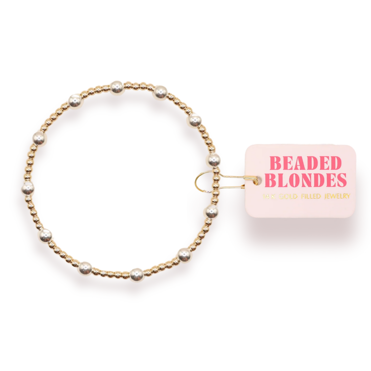 Beaded Blondes Lively - Gold with Silver
