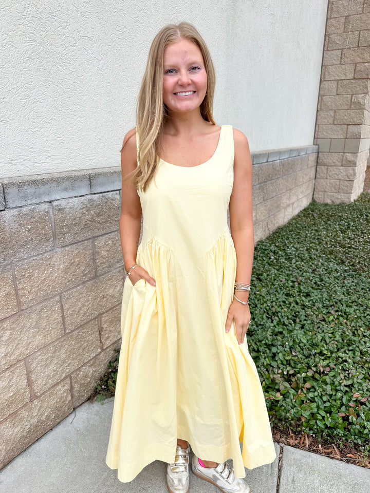 Rita Midi Dress - Yellow
