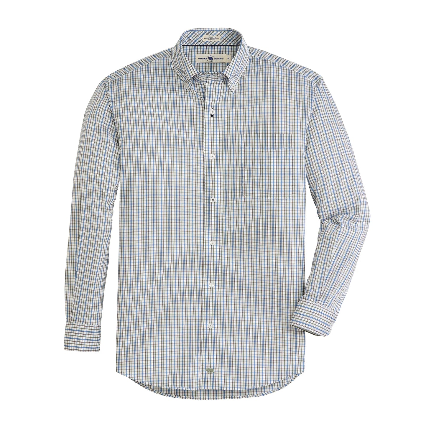 Onward Reserve Rutledge Classic Fit Quad Button Down - Chocolate