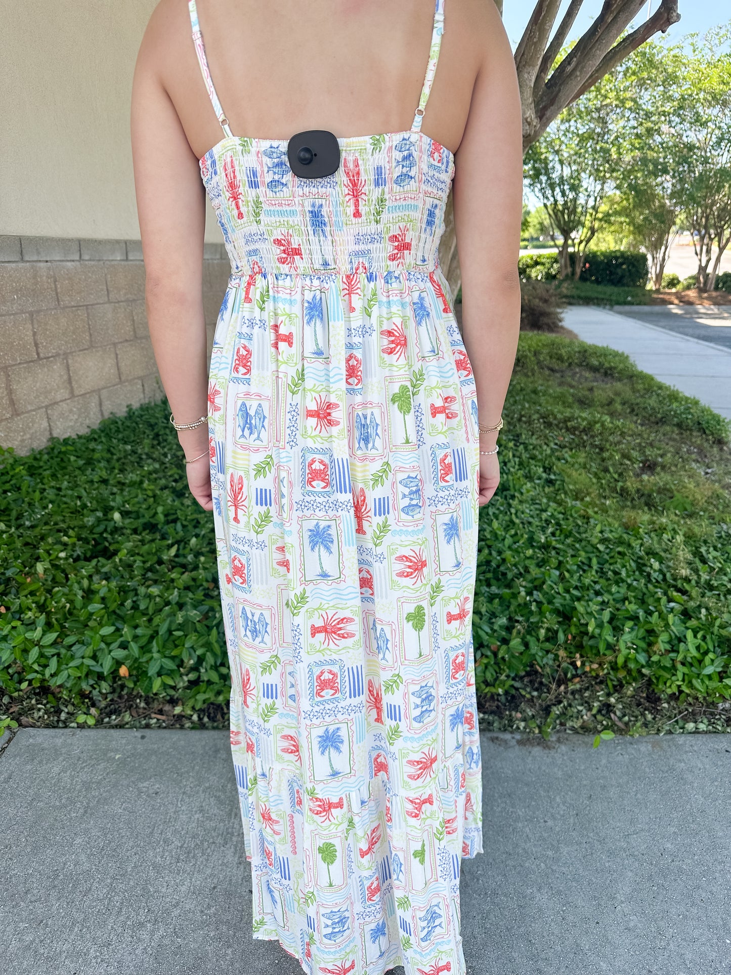 Margie Tiered Dress - Seascape