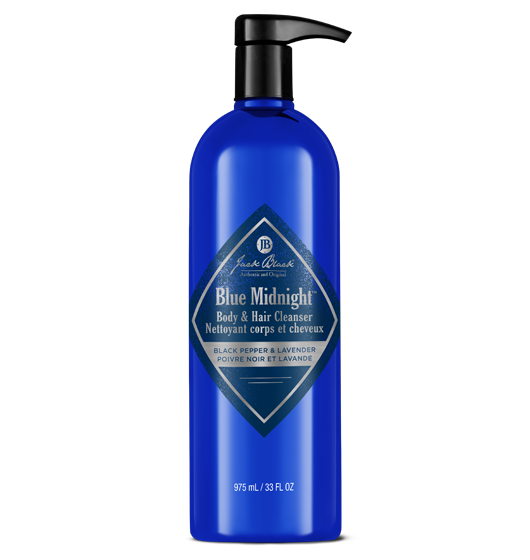 Jack Black Blue Midnight Renewing Body & Hair Cleanser 33oz Bottle