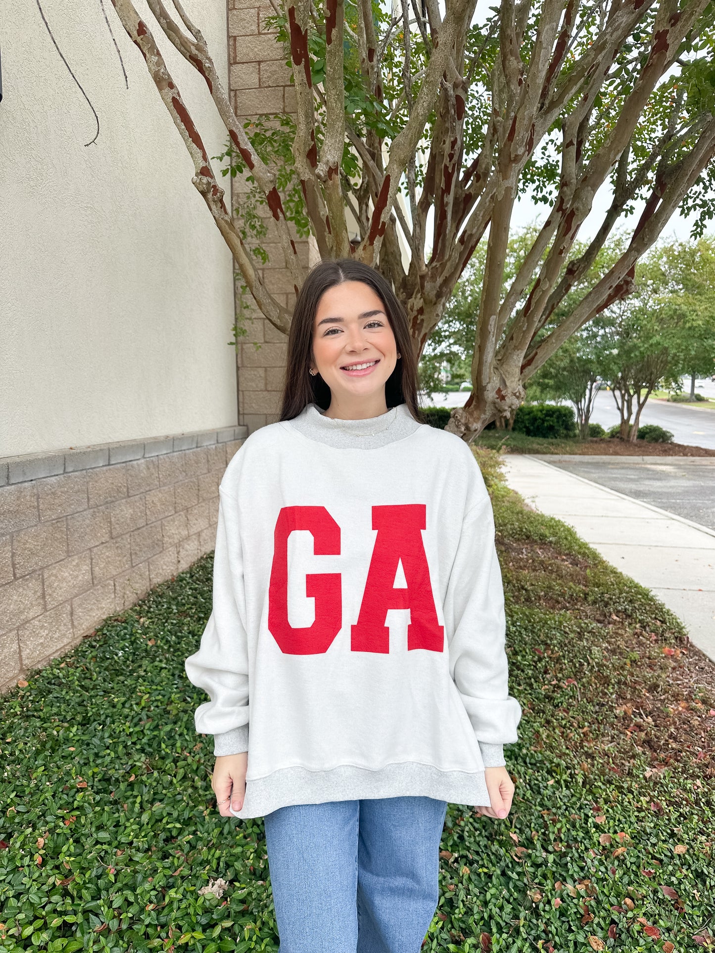 Georgia Reversible Mockneck Sweatshirt