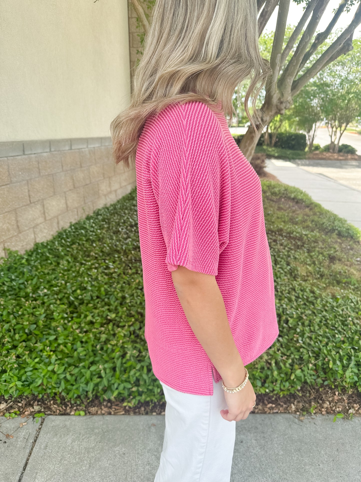 Leena Top - Hot Pink