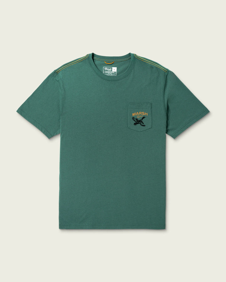 Marsh Wear Men’s High Flyer S/S Pocket T-Shirt -Mallard Green