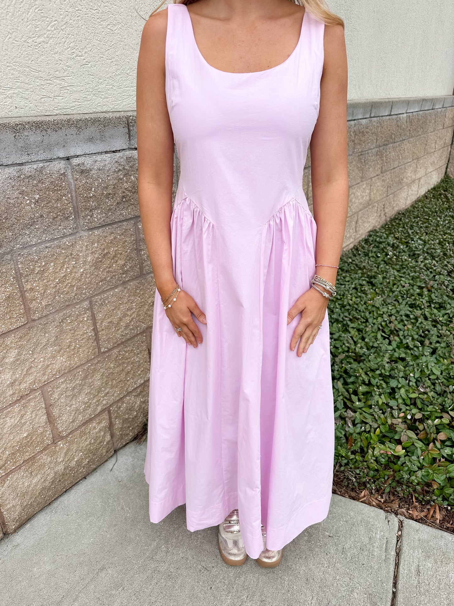 Rita Midi Dress - Pink