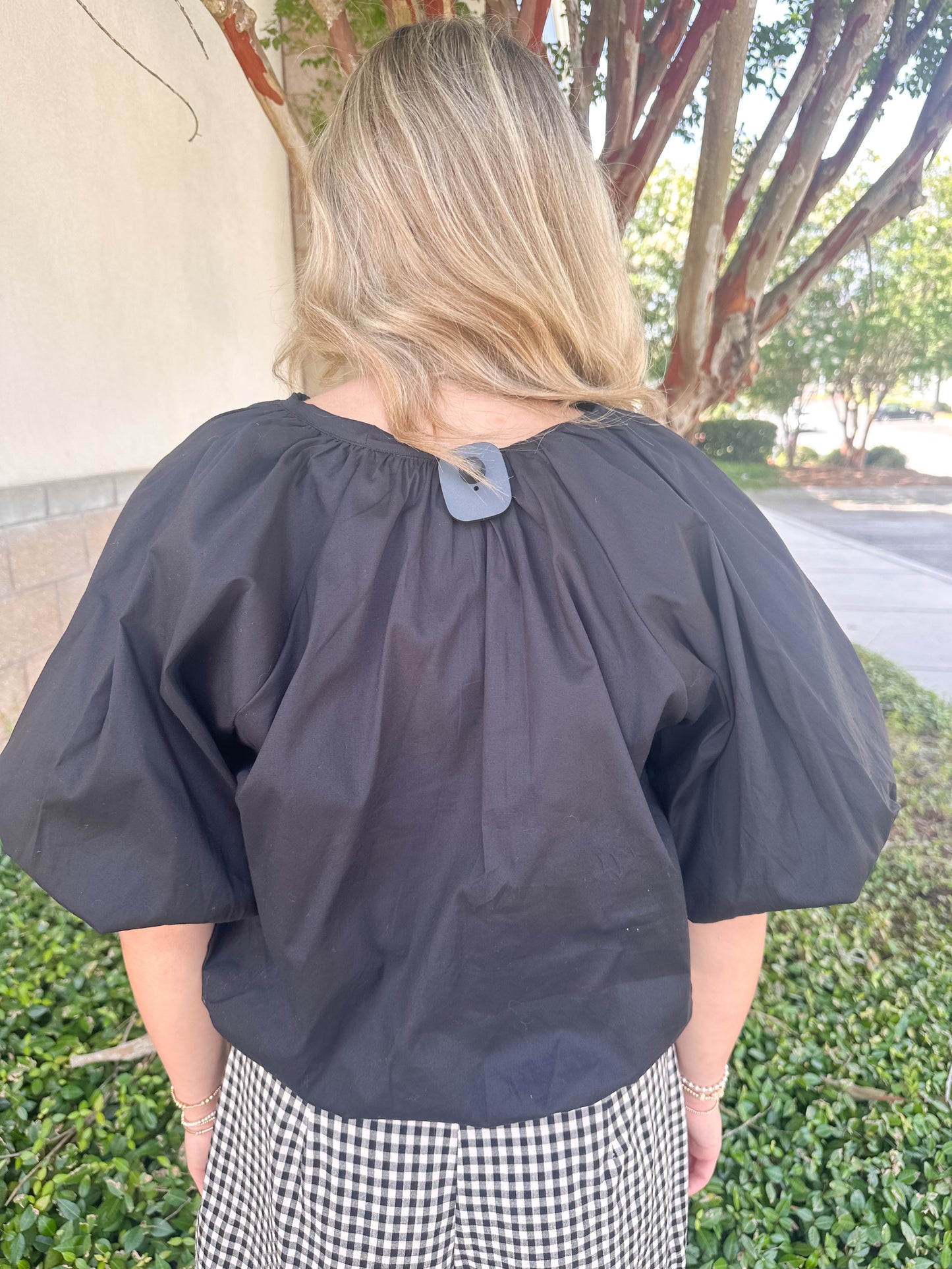 Joyce Poplin Bubble Top