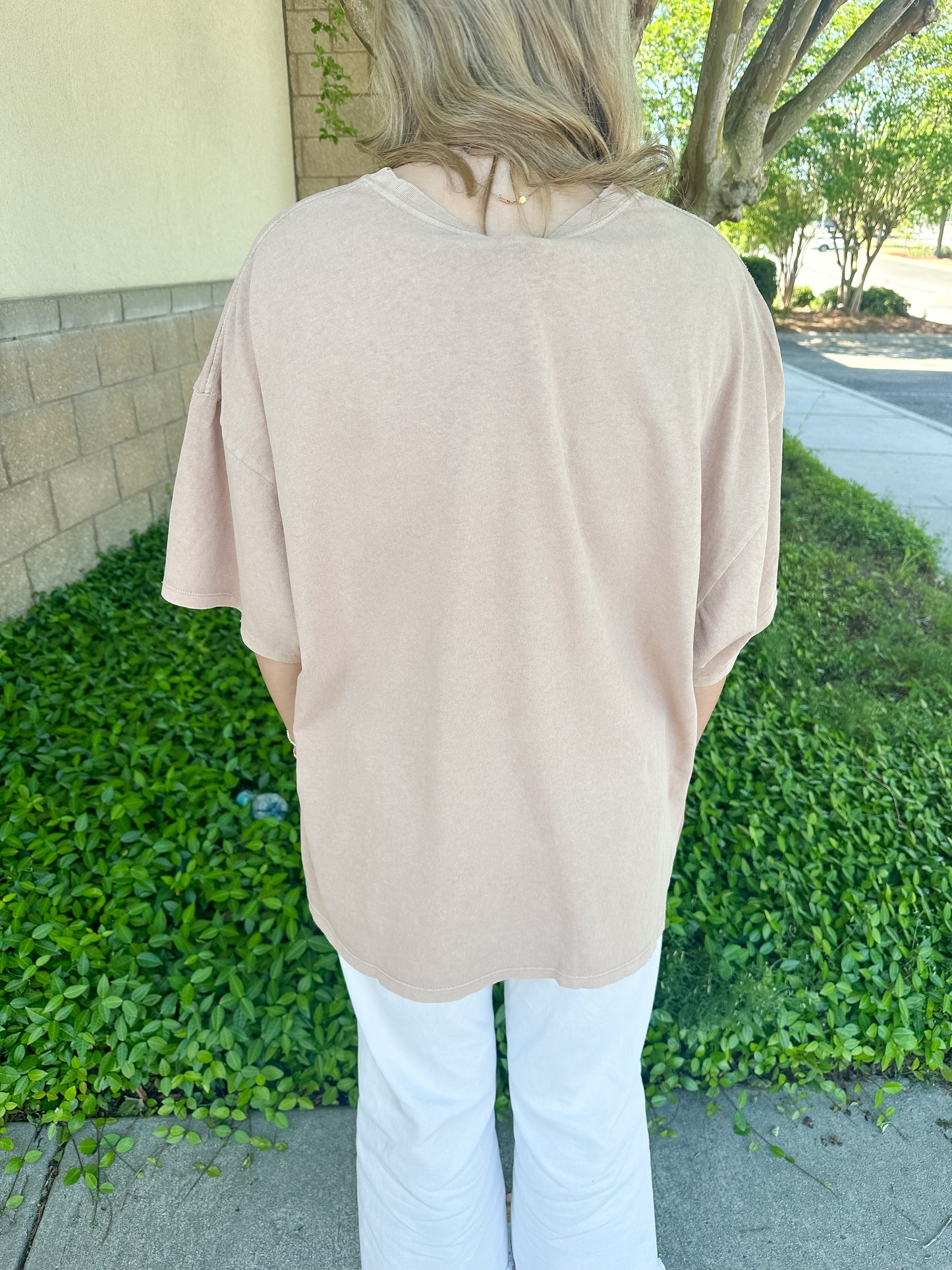 Hana Basic Tee - Dark Taupe