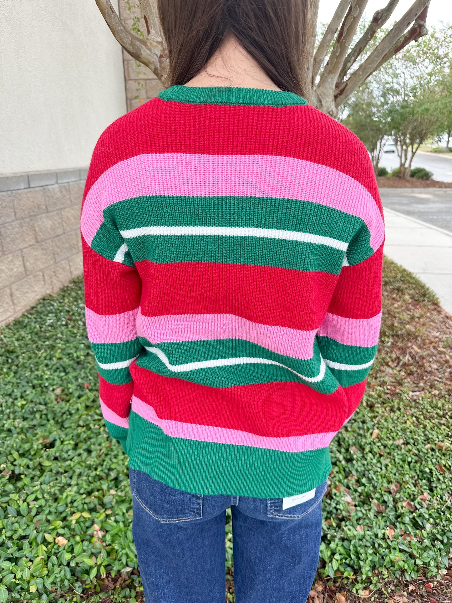 MS Logan Sweater - Holiday Stripes