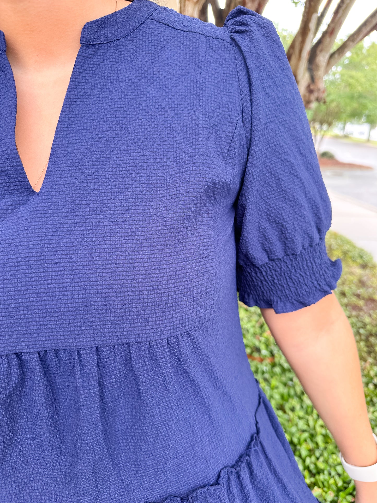 Emerson SS Dress - Navy
