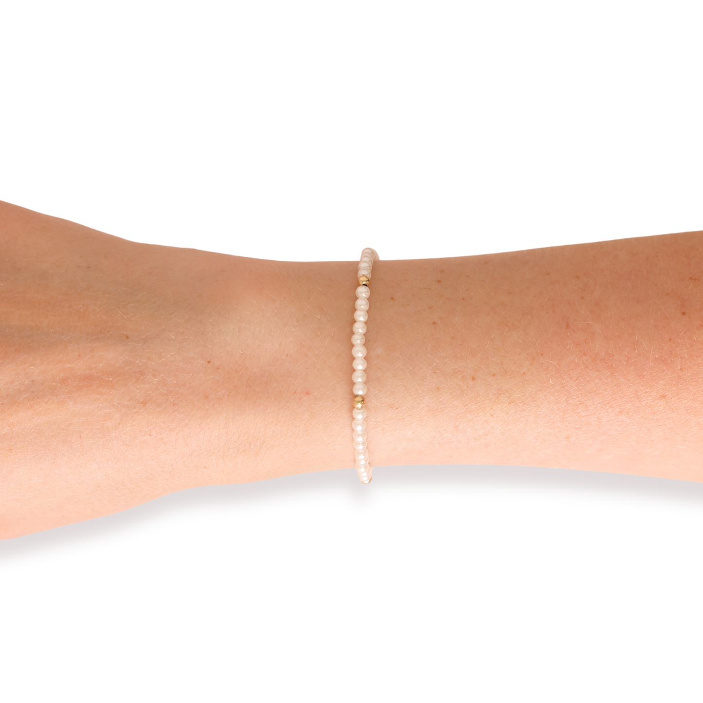 Lilly Pearl Bracelet in Gold: Standard 6.75 Inch