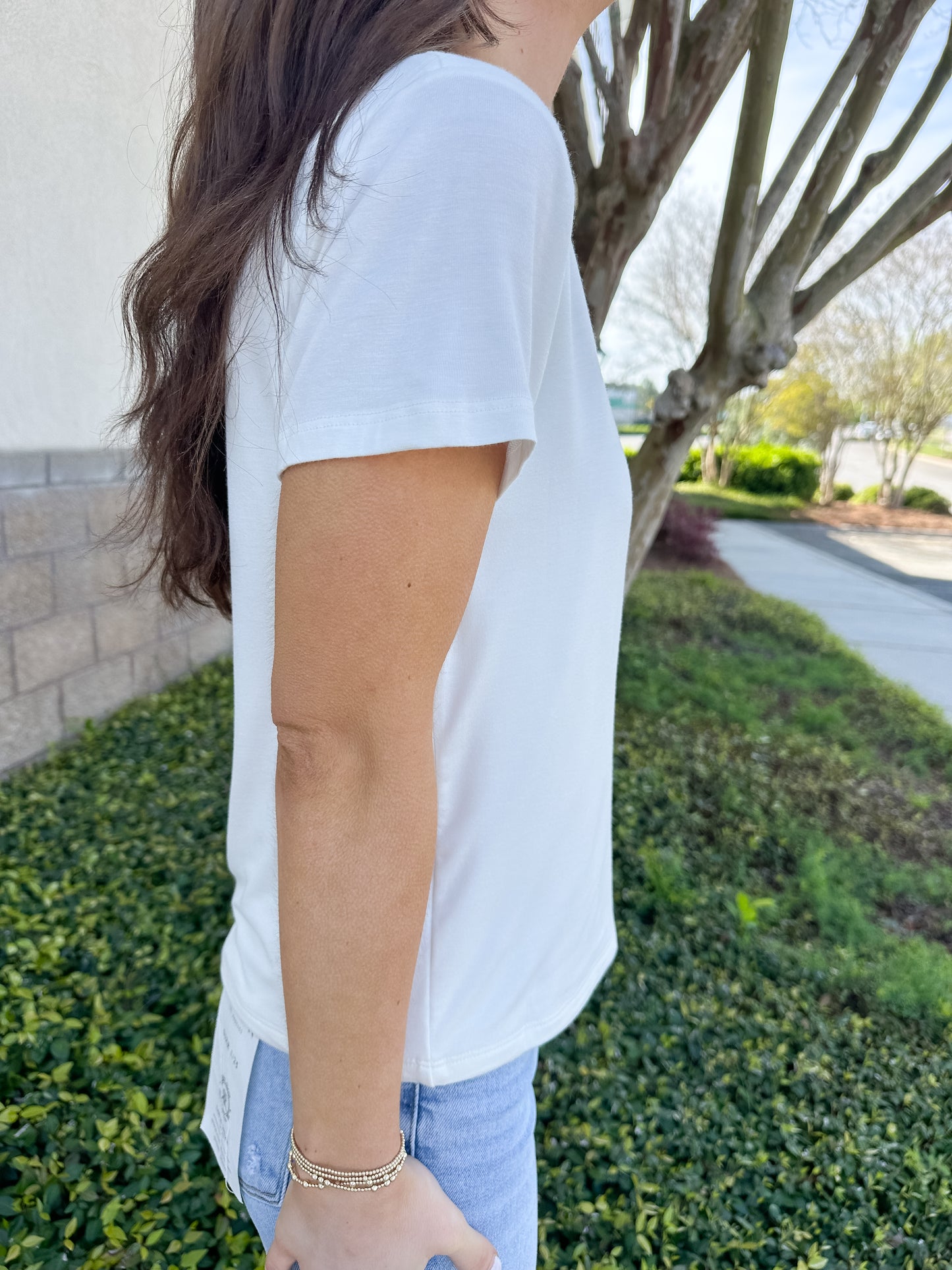 Gale Crew Top - Off White
