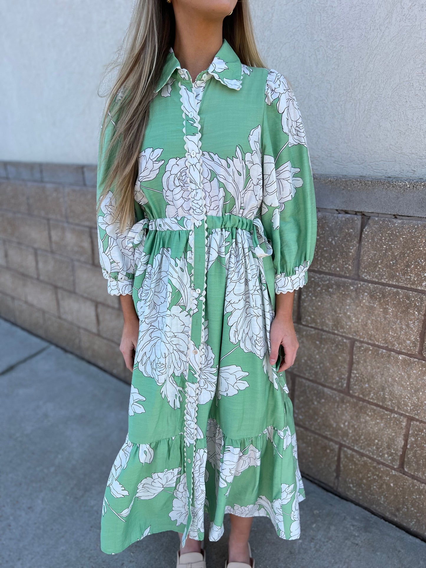 Melanie Maxi Dress - Mint