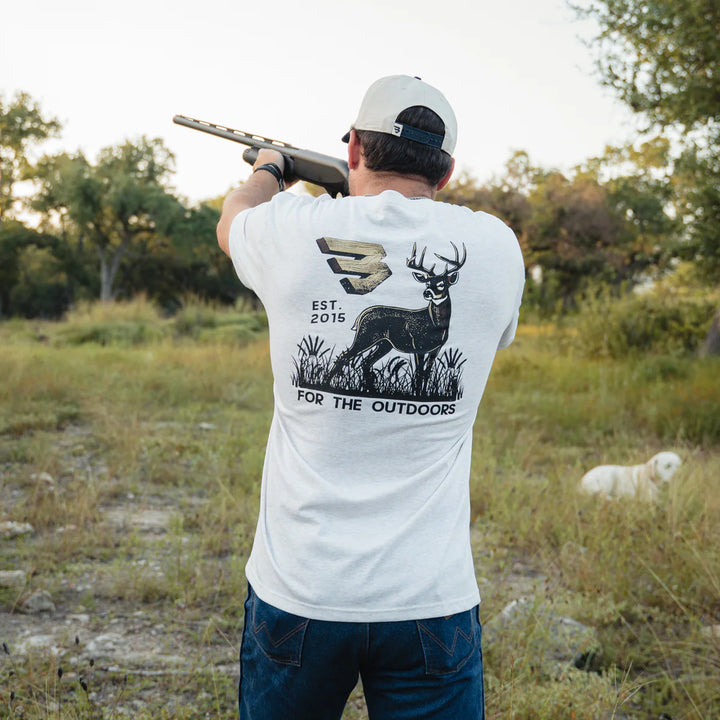Burlebo Men’s For The Outdoors Pocket T-Shirt - Oatmeal