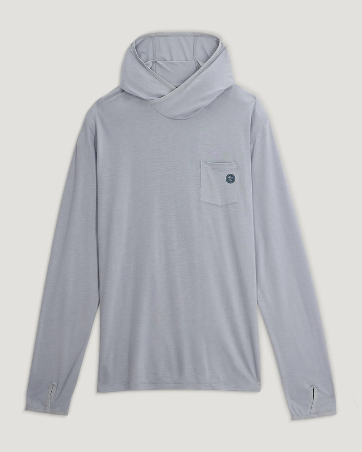 Free Fly Men’s Bamboo Lightweight Graphic Hoodie - Catch A Cold One Aspen Grey