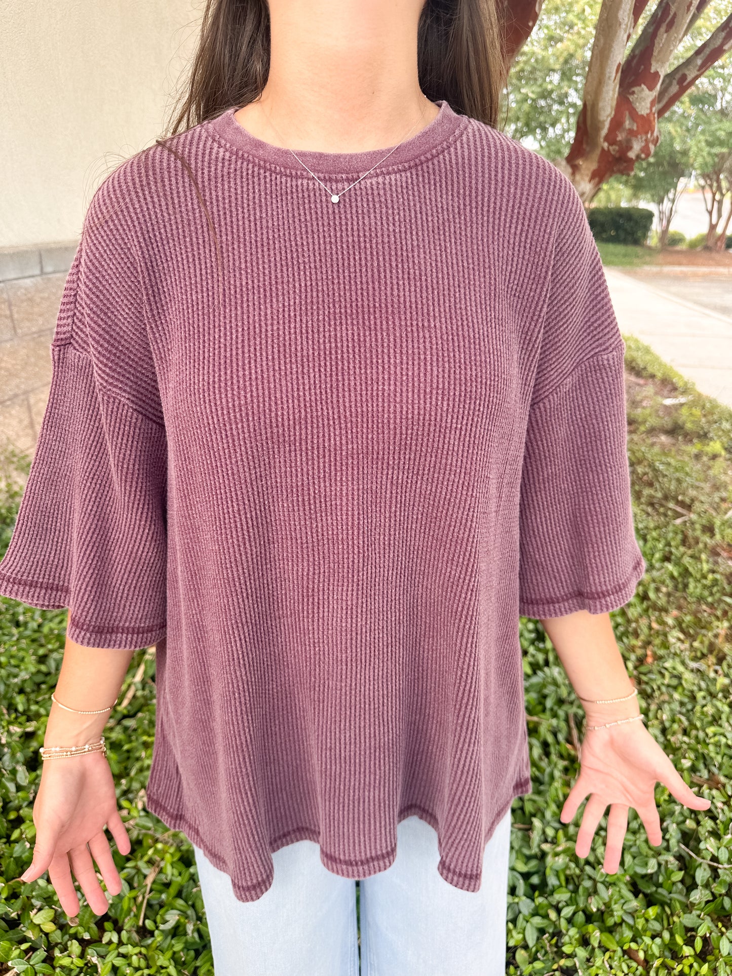 Zelma Waffle Tee
