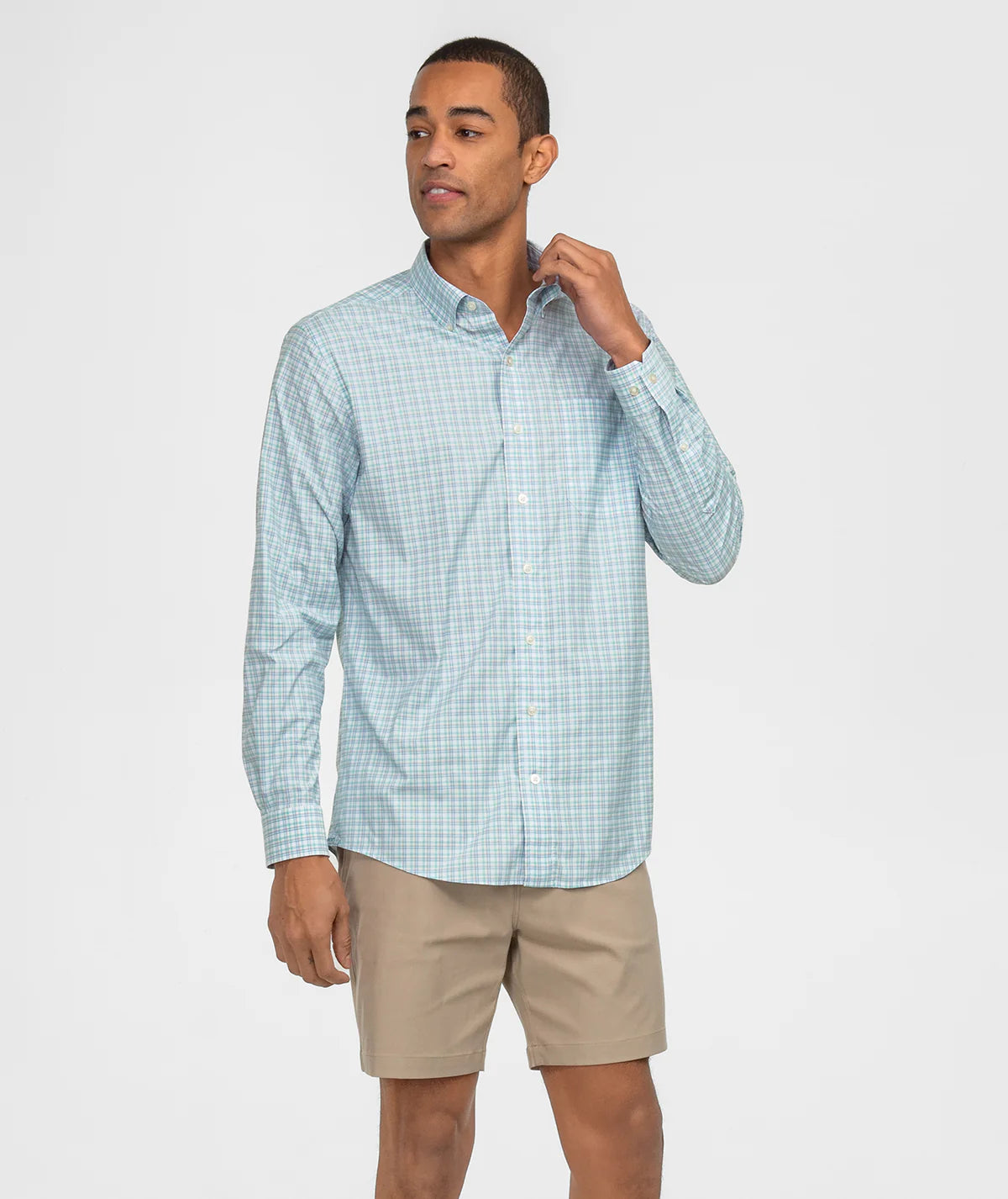 SSCO Men’s Miramar Plaid L/S Button Down - Barbados