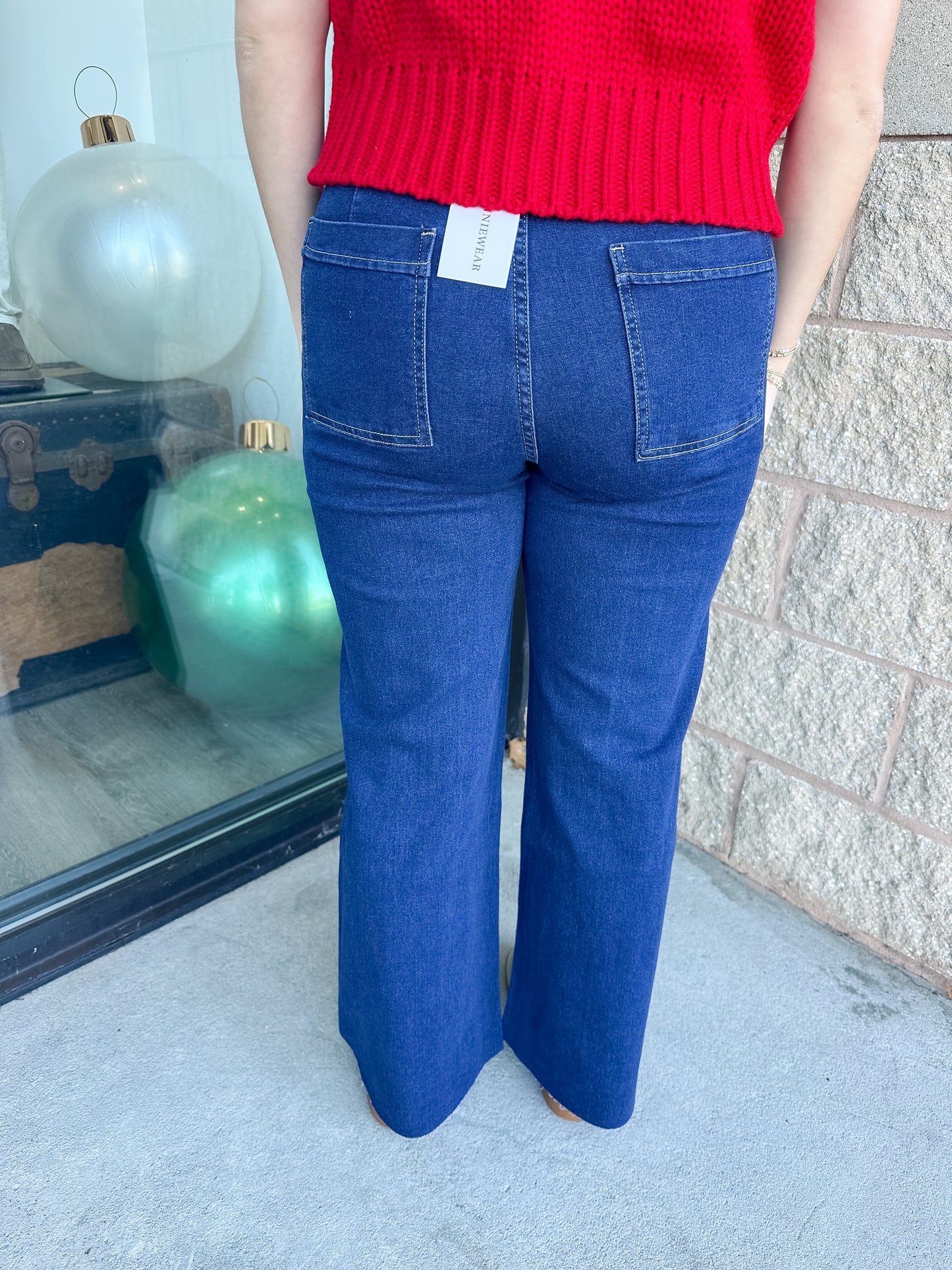 AW Wide Leg Jeans - Dark Denim