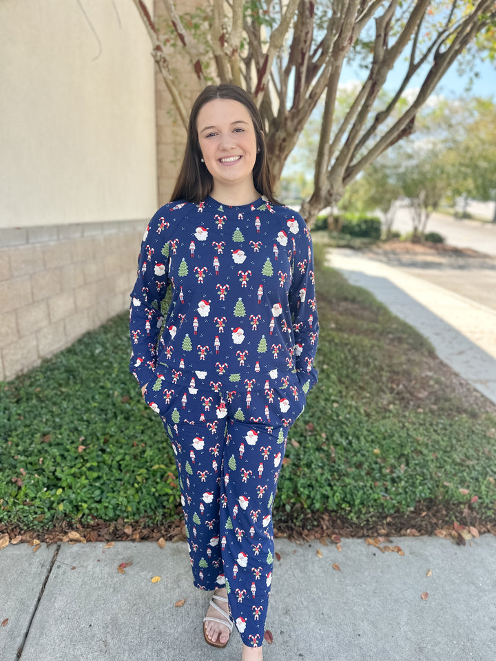 MS Annie PJ Pant Set - Peppermint Pine