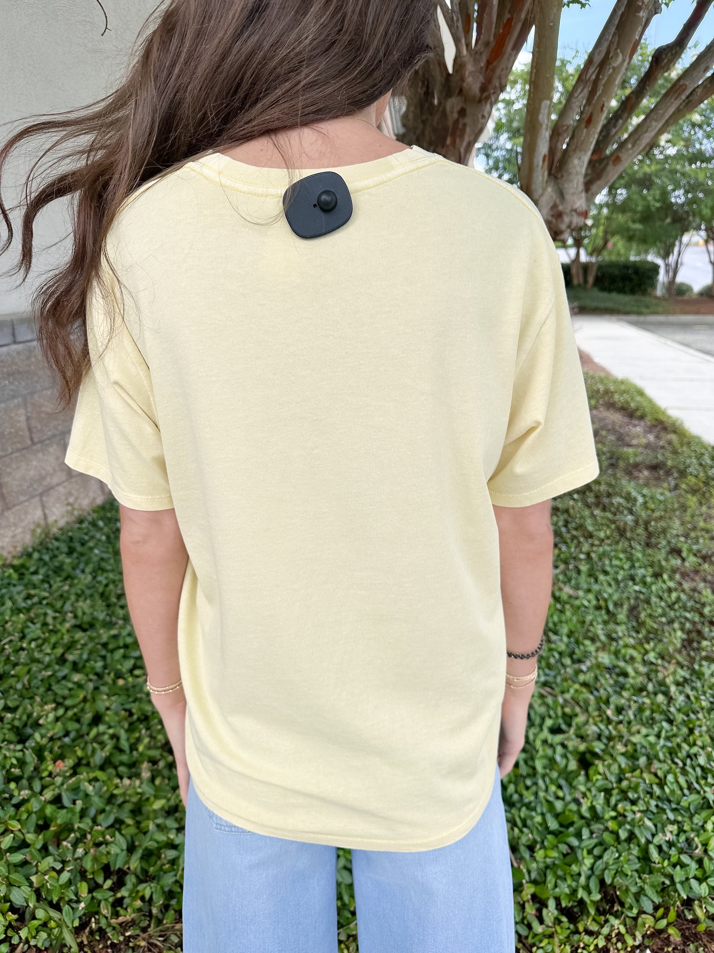 Velma Basic Tee - Pale Yellow